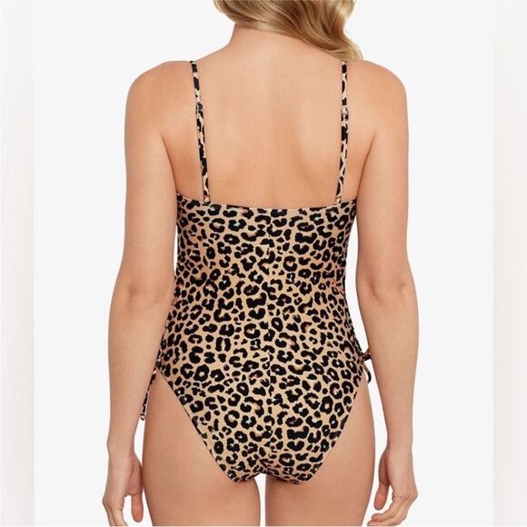 SALT & COVE Juniors Lace-Up-Sides One-Piece Swimsuit Size XS - Picture 2 of 13